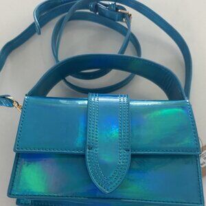Blue Mirror Mini Crossbody Bag